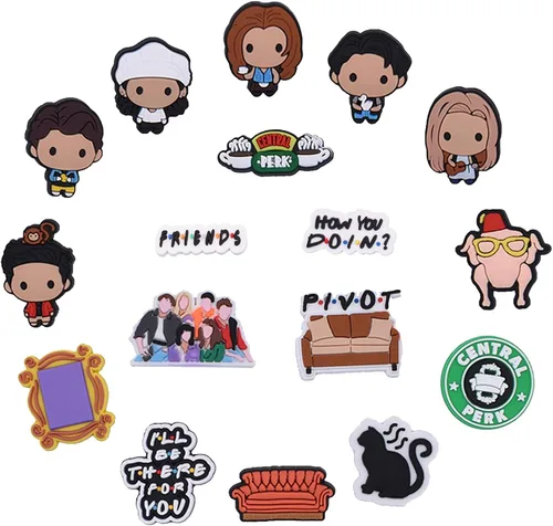 Miniatura 2 de Dijes de zapatos de anime, bonitos dijes de dibujos animados para zapatos, alfileres para zuecos y sandalias, pulseras para decoración de zapatos