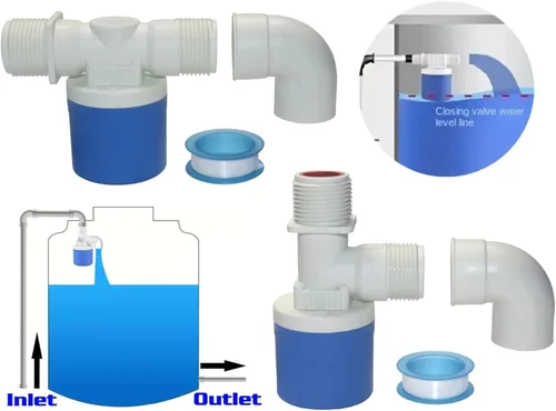 Miniatura 4 de 1PC Fully Automatic Water Level Control Float Valve, Shut-Off Mini(1",Side Water Inflow)