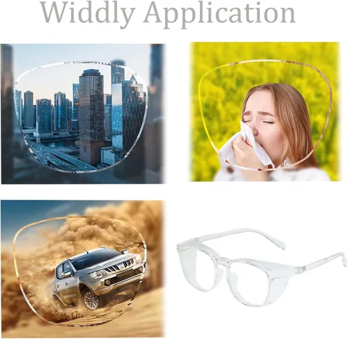 Miniatura 3 de Gafas de seguridad para hombres y mujeres, gafas de seguridad antivaho cómodas, bloqueo de luz azul, protección UV, enfermeras adultas (clear 1pack)