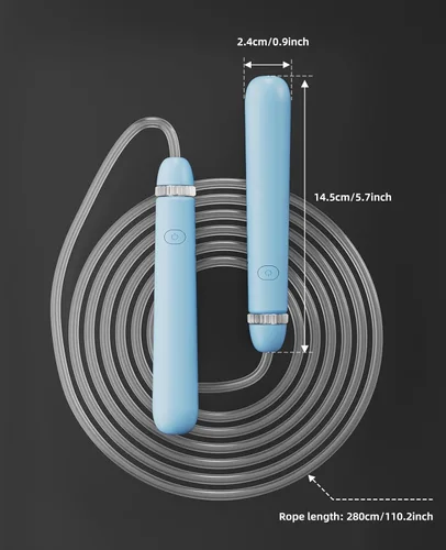 Miniatura 8 de LED Light Up Jump Rope for Kids and Adult, Adjustable Glowing Skipping Rope for Boys and Girls, Colorful Luminous Jumping Rope for Fitness and Azul