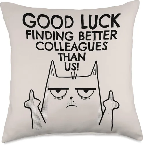 Miniatura 5 de New Job Gifts & Funny Farewell Coworker Ideas New Job Farewell, Colleague & Coworker Leaving Almohada para hombres y mujeres, 16 x 16 pulgadas