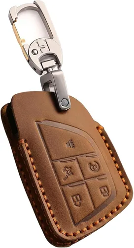 Miniatura 9 de Funda de cuero para llavero de 4 botones para GMC compatible con Hummer Yukon XL Sierra Acadia Canyon, para Chevy Tahoe Colorado Suburban Silverado