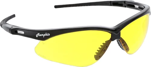Miniatura 11 de MCR Safety Gafas de Seguridad MP118 Lentes de Policarbonato con Espejo Azul con Protección UV y Revestimiento Resistente a Rayones, Marco Negro, 1