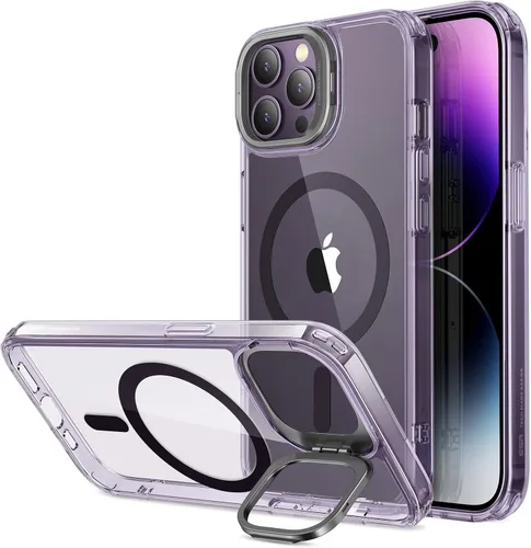 Miniatura 55 de ESR Funda para iPhone 14 Pro Max, Compatible con MagSafe, Funda Transparente para Teléfono con Soporte Stash Integrado para iPhone 14 Pro Max