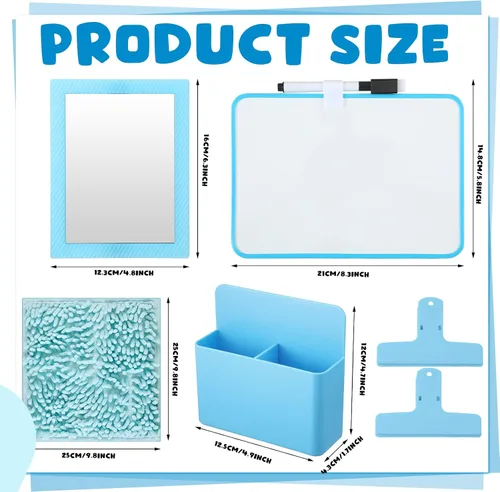 Miniatura 2 de Sintuff Kit de accesorios magnéticos de 6 piezas para casillero de regreso a clases, suministros de decoración para niños y niñas con pizarra blanca
