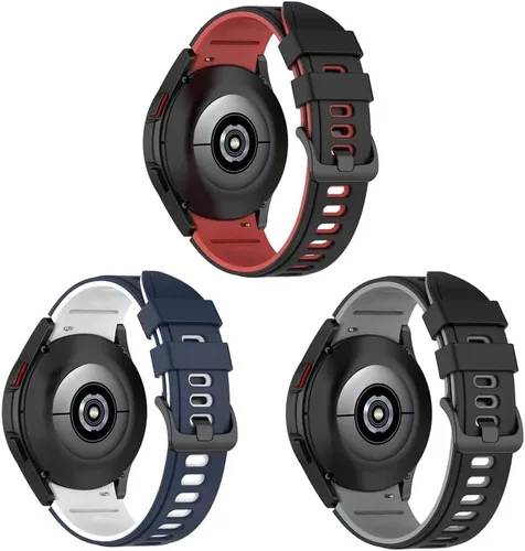 Miniatura 23 de Senter Correa de repuesto de goma suave de liberación rápida para Samsung Galaxy Watch4 de 40/1.732 in, Watch4 Classic de 1.654 in/1.811 in Smart