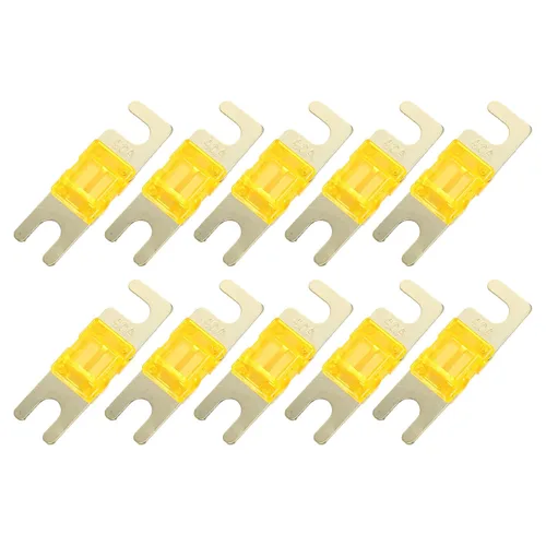 Miniatura 11 de X AUTOHAUX 10 unids 100A AFS Mini ANL fusible de repuesto de protección eléctrica para coche, camión, motocicleta, barco, CD de audio