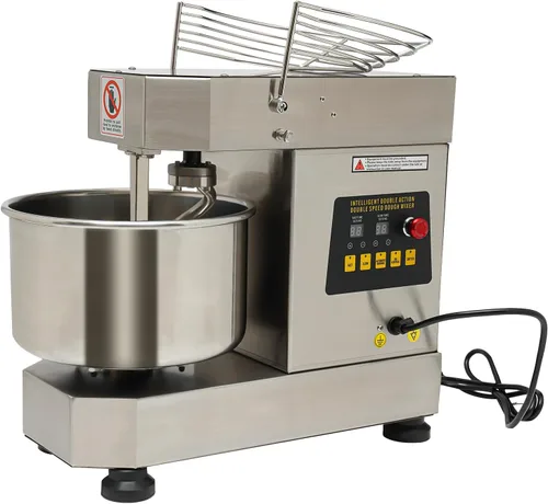 Máquina de amasado de masa comercial 750 W Mezclador de masa en espiral eléctrico de alta resistencia 10.6QT Máquina mezcladora de harina de doble