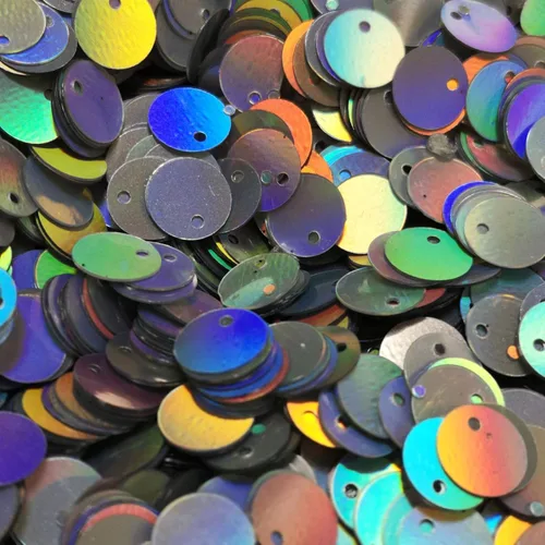 Paillettes de lentejuelas sueltas holográficas plateadas para bordado, novia, apliques, artes, manualidades y adornos (0.236 pulgadas)