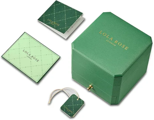 Miniatura 4 de Lola Rose Dainty Women's Wrist Watch Green Malachite Dial, Wrapped by Stylish Gift Box, Elegant Present for Ladies and Loved Ones