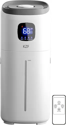KZF Humidificadores de 15L para recámara, habitación grande - Cobertura de 2000 pies cuadrados, tiempo de funcionamiento de 72 horas, llenado