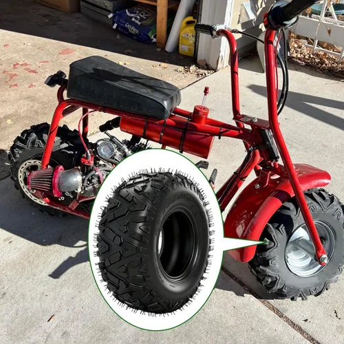 Miniatura 9 de 145/70-6 145 70 6 Neumático Sin Cámara Compatible con Coleman CT100U CC100X Mini Bicicleta KT196 Go Kart Baja Doodle Bug DB30 GMB100 Motovox Mega
