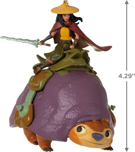 Miniatura 5 de Hallmark Keepsake Adorno de Navidad 2022, Raya de Disney y El Último Dragón Raya y Tuk Tuk