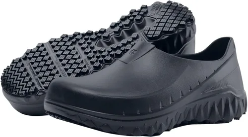 Shoes for Crews Unisex Slip-Resistant Work Clogs - Comfortable, Non-Slip Work Shoes for Men & Women in Food Service, Healthcare, Hospitality - Negro