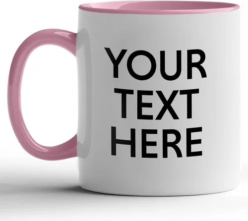 Miniatura 15 de GotPrint Tazas personalizadas con texto, taza personalizada con mensaje, regalo personalizado, diseño de doble cara, taza de café única, borde Negro