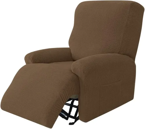 Miniatura 9 de Konsilsa Fundas para sofá reclinable de 1/2/3/4 plazas, funda elástica para sillones reclinables, funda para sillón reclinable, funda Tela 1-22