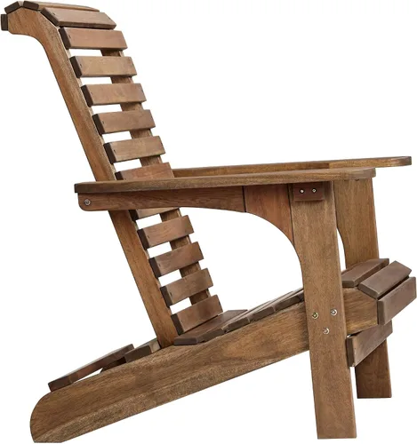 Miniatura 7 de Teal Island Designs Kenneth - Juego de 2 sillas Adirondack de madera natural