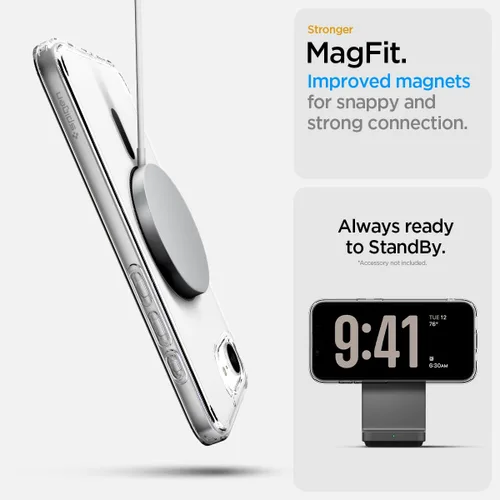 Miniatura 372 de Spigen Funda para iPhone 13 Mini, ultra híbrida MagFit [antiamarilleo] [compatible con Magsafe] - Transparente