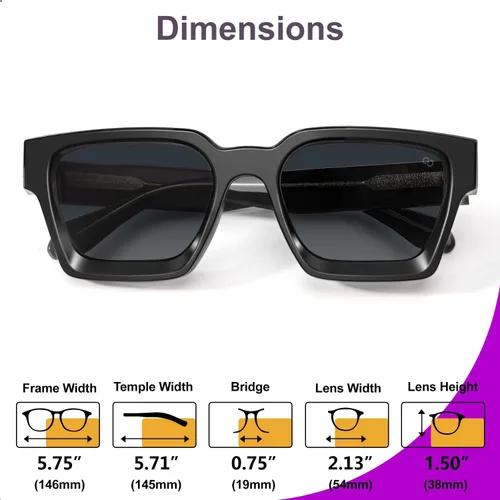 Miniatura 81 de VISOONE Moda 100% UV400 Protección Rectángulo TR90 Y2K Gafas de sol Accesorios para Mujeres Hombres RIVER, Carne de suelo/Gris Rosa