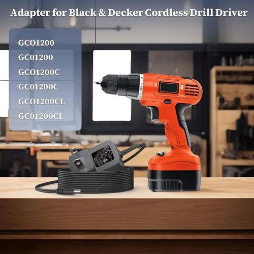 Miniatura 3 de Cargador de 12 V para destornillador Black & Decker adaptador de CA para Black & Decker GCO1200 GC01200 GCO1200 GCO1200CL taladro inalámbrico fuente