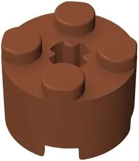 Miniatura 4 de Bloque de ladrillos clásico a granel, redondo de ladrillo 2x2 con orificio para eje, 100 piezas de ladrillo de construcción negro, compatible