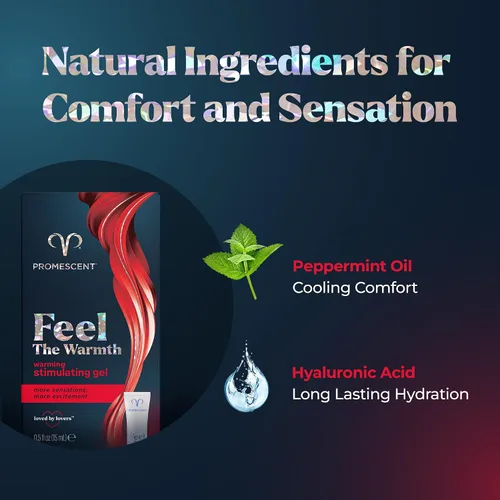 Miniatura 2 de Promescent Gel de calentamiento para mujer para nuevas sensaciones y mayor comodidad, gel íntimo para ella, sin parabenos ni hormonas, 75