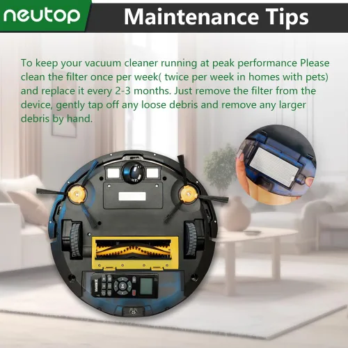 Miniatura 6 de Filtros de repuesto compatibles con Ecovacs Deebot N79S N79 DN622 DN622.11 DN622.31 N79W N79se Deebot 500 DC3G y Yeedi K600 K700, aspiradoras robot