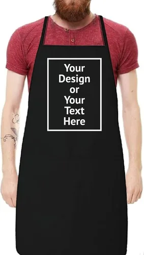 Vizor Delantal personalizado para hombres, chef cocinero, personaliza tu diseño, foto, imagen, texto, regalos de bricolaje