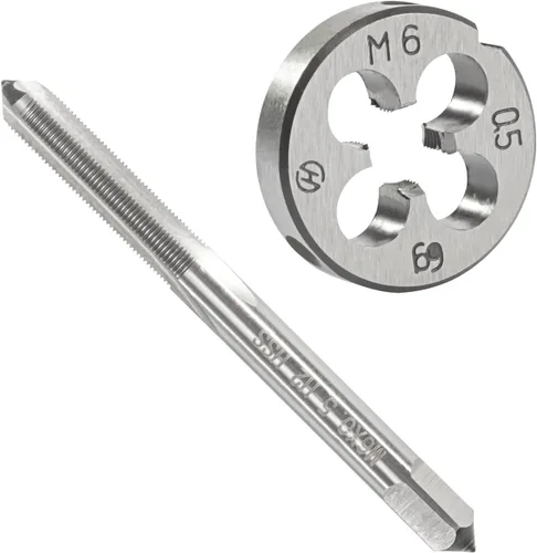 Miniatura 9 de M3.5 x 0.6 sistema métrico de grifo y troquelado, M3.5 X 0.024 in HSS Macho de rosca de máquina y M3.5 X 0.024 in herramienta de aleación de acero