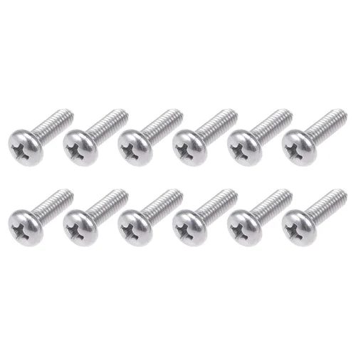 Miniatura 65 de METALLIXITY Tornillos de máquina (M2 x 0.118 in), 30 unidades, pernos Phillips cruzados de acero inoxidable 304, para instalación de muebles