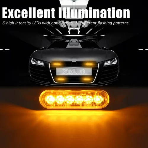 Miniatura 2 de XT Auto - Luz estroboscópica de advertencia (6 luces LED)