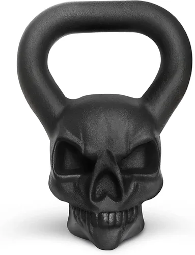 Miniatura 12 de Yes4All Kettlebell Special Shape, Upgraded &Multifunctional for Advanced Training, Solid Cast Iron Powder Coated, Anti Slip Handle Strength Training
