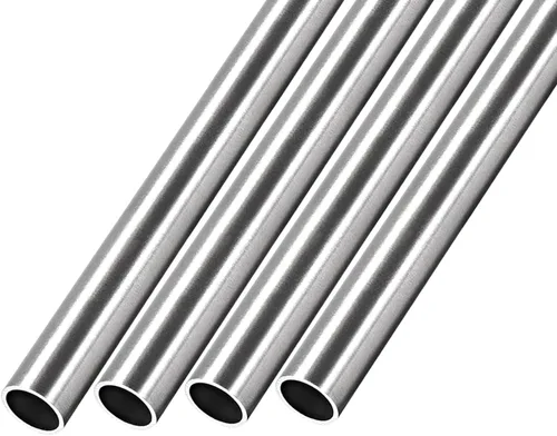 Miniatura 6 de METALLIXITY Tubo de acero inoxidable 304 (0.039 in de diámetro x 0.006 in de alto x 11.811 in de largo), 4 piezas, tubo recto, para muebles