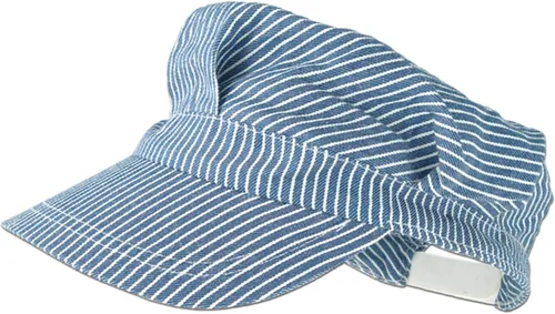 Beistle Sombrero de ingeniero de tren? Talla única, correa de plástico ajustable, suministros de fiesta de cumpleaños de tren, disfraz de Halloween,