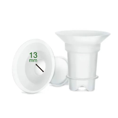 Insertos de brida Maymom de 0.51 pulgadas (largo) compatibles con bridas Freemie de 0.984 in; compatible con brida Medela PersonalFit de 0.945 in,