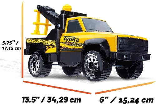 Miniatura 7 de Tonka Steel Classics Tow Truck - Camión de construcción de juguete, hecho de acero y plástico resistente, para niños y niñas de 3 años en adelante