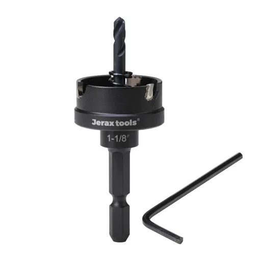 Miniatura 24 de Jetax Tools - Juego de 5 piezas de sierra de agujero TCT de cambio rápido, 7/8 pulgadas, 1-1/8 pulgadas, 1-3/8 pulgadas, 1-3/4 pulgadas, 2 pulgadas