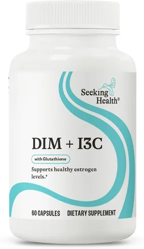 Seeking Health DIM e I3C - Apoya el metabolismo hepático saludable de estrógeno - Fórmula con DIM e I3C para apoyar una respuesta celular saludable