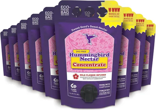 Miniatura 10 de sweet-seed Néctar de colibrí, concentrado, hace 3 veces el volumen, 1.5 L (50.7 onzas), prolonga la vida útil del néctar para comederos de colibríes