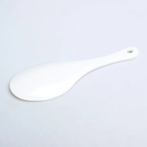 Miniatura 3 de uxcell Cuchara antiadherente plástica del servicio de alimentos de la patata del arroz del palo, blanco