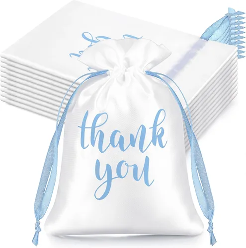 Miniatura 24 de Sieral 50 bolsas de regalo de satén con cordón para joyas, bolsas para dulces para el día de la madre, boda, baby shower, despedida de soltera