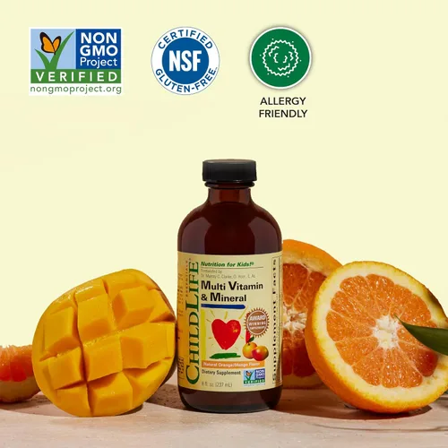 Miniatura 4 de CHILDLIFE ESSENTIALS Multivitamínico y Mineral para Niños - Vitaminas para Niños, Multivitamínico Líquido para Niños, Multivitaminas para Niños