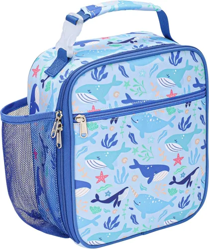 Bolsa de almuerzo para niños Bagseri para niños - Lonchera para niños con aislamiento térmico y a prueba de fugas reutilizable con soporte para Una
