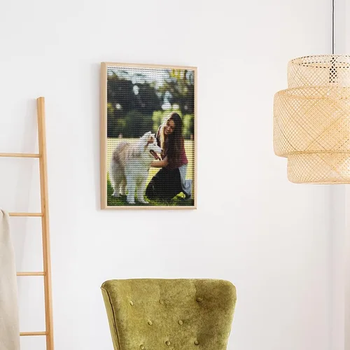 Miniatura 3 de Oznufi Kits de pintura de cuentas personalizadas para adultos, taladro completo, cuentas de fotos 5D personalizadas, imagen personalizada, regalos