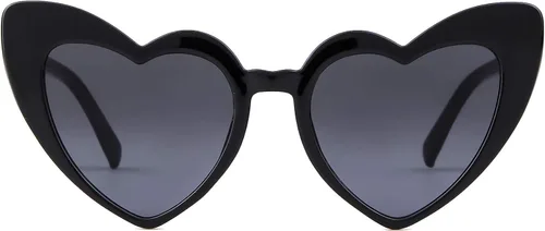 GIFIORE Gafas de sol con forma de corazón, estilo vintage, retro, de gran tamaño, con forma de corazón