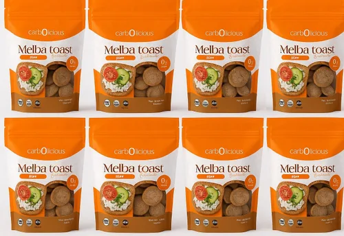 Miniatura 7 de Tostada Melba baja en carbohidratos (cebolla y ajo) 4 oz.