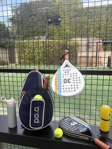 Miniatura 9 de Juego de raquetas de pádel con bolsa, incluye raqueta de pádel de alto rendimiento y bolsa elegante, ideal para principiantes y jugadores avanzados
