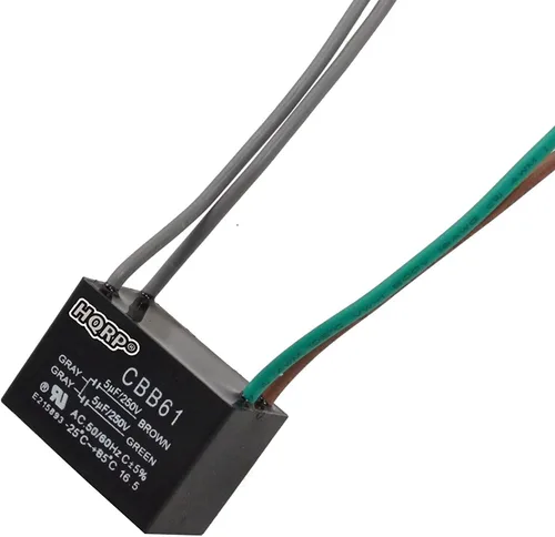 Miniatura 6 de HQRP Condensador compatible con ventilador de techo Hampton Bay 4.5uf+5uf+6uf 4-Wire CBB61