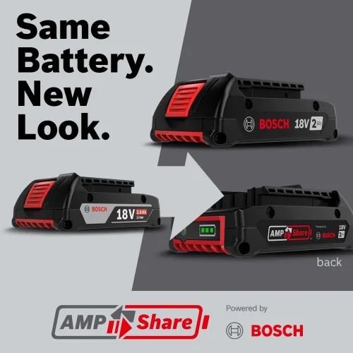 Miniatura 7 de Bat612- 2PK 18-volt iones de litio 2.0 Ah Bosch slim pack batería con indicador de combustible digital, 2-pack