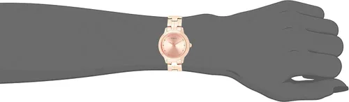 Miniatura 4 de GUESS Reloj analógico de cuarzo clásico para mujer con correa de acero inoxidable W0989L3 rosa pulsera Rosado Pulsera